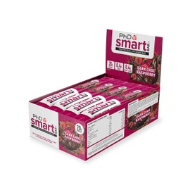 PhD Performance Nutrition Smart Bar, Dark Choc Raspberry, 12 count