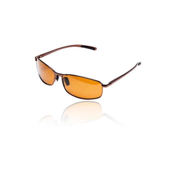 Valeria High-End Polarized Sunglasses, Spring Hinge, Metal Frame, Black