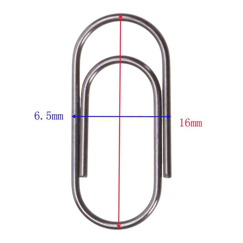 ONLYKXY 100 Pieces 16mm MIni Black Nickel Paper Clips, Retro