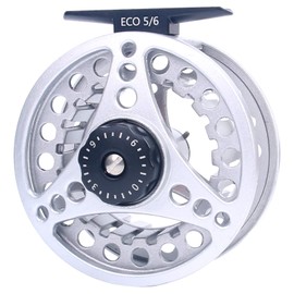 Maxcatch ECO Fly Reel Large Arbor with Diecast Aluminum Body(2/3wt 3/4wt 5/6wt 7/8wt)(ECO Fly Reel,3/4 Weight)