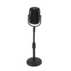 Antique Microphone Decor with Stand Black Realistic Lightweight Retro Microphone
