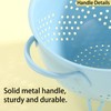 Metal Strainer Powder Coated Self Draining Metal Strainer with Bottom