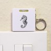 'Single Seahorse Side View' Keyring Tape Measure/Spirit Level Tool (KM00041820)
