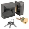Double Locking Night Latch Narrow, Deadlock Yale Type Cylinder (1206GV)