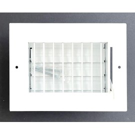 6" x 4" Adjustable Blade Sidewall Ceiling Register Vent Cover Diffuser Heavy Duty Stamped Steel (Listed Size is Duct Opening Inside Measurement)