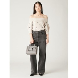 Frey Idea FWGB259301 Women's GRY Ribbon Middle Bag, gray