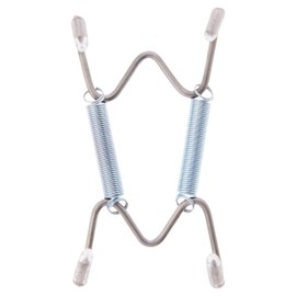 Plymor Stainless Steel Wall Mountable Plate Hanger, 3.5" H x 2.5" W x 0.375" D (For Plates 2" - 3"), Pack of 2