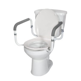 Drive Medical RTL12087 Bathroom Grab Bar for Toilets, White