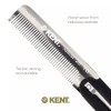 Kent 20T Handmade Folding Pocket Comb for Men, Fine Tooth