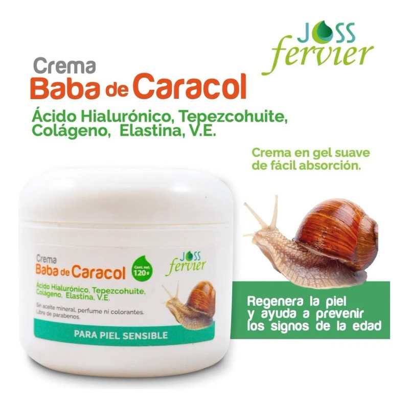 Joss Fervier crema baba de caracol + ácido hialurónico |