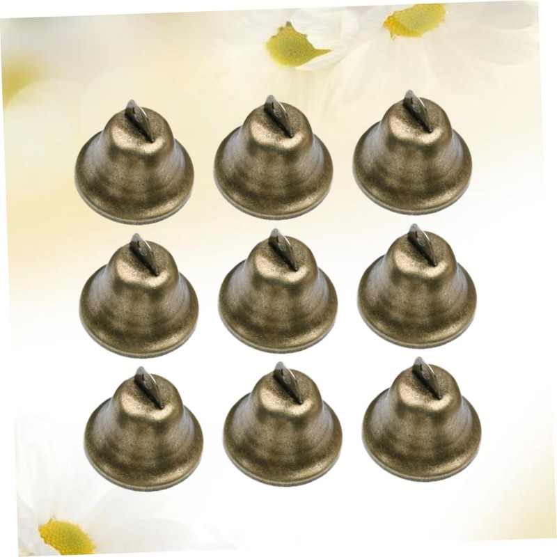 LALAFINA 10pcs Bronze Bell Accessories DIY Hand Bell for Craft