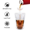 Keon Plastic Flasks - Leak-Proof, Reusable, Flexible Juice Drink Bags,