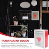 Operitacx File Holder Transparent Donation Box Suggestion Box Wall Mounted