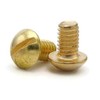 Brass Slotted Round Head Machine Screws #3-48 x 3/4" Qty