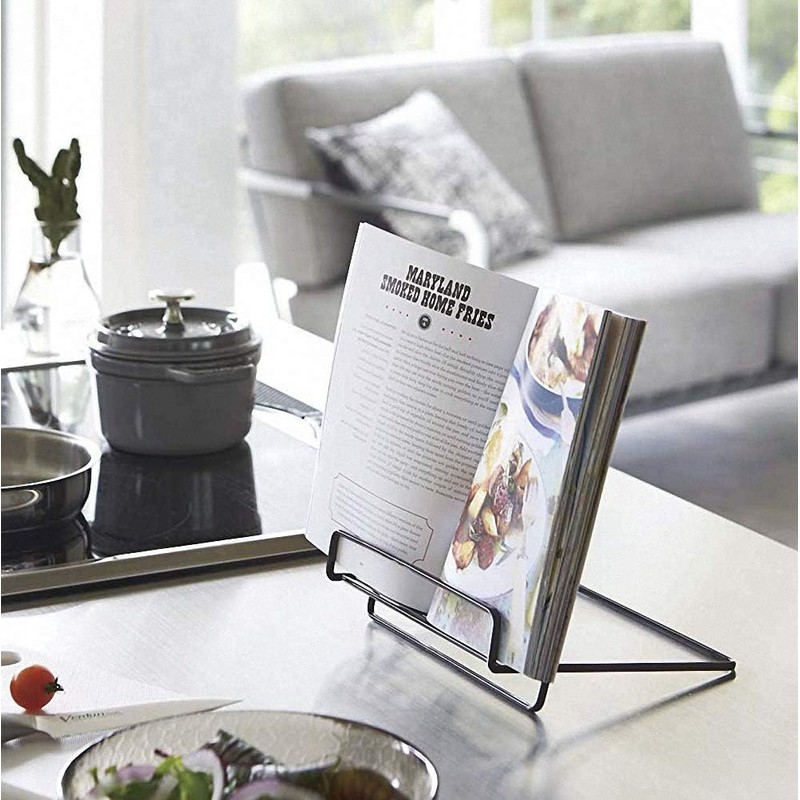NOAEOU Cookbook Stand Holder for Kitchen Counter, Recipe Book Stand
