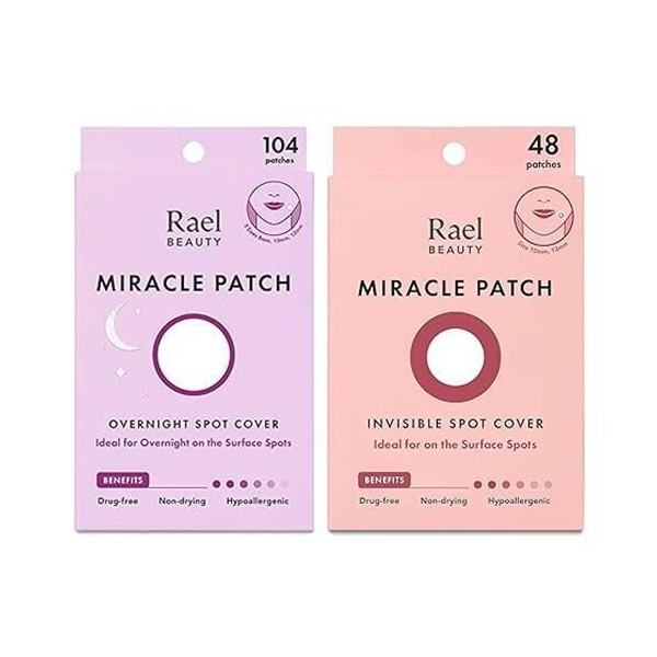 Rael Miracle Spot Cover bundle (2 pack) - overnight, invisible