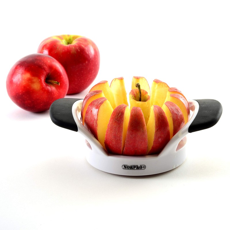 Norpro Grip EZ Fruit Corer and Wedger, White