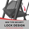 3 Step Ladder, DIAMONDFORGE Folding Step Stool with Wide Anti-Slip
