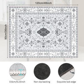 Office Chair Mat for Hardwood Floor: 36x48 Inch Low Pile Desk Chair Mat for Rolling Chair - Non Slip Dirt Resistant & Machine Washable - Hard & Tile Floor Protector Mat for Office Gaming Room Entrance