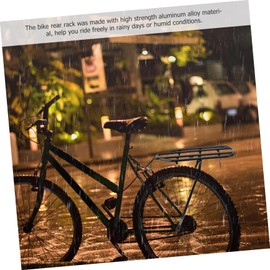 Outanaya Durable Folding Bike Luggage Carrier Rack Compact Rear Shelf Back Stand for Easy Installation Road and Mountain Bikes for Outdoor Trips