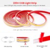 KISUFU 220 V COB LED Strip 288 LEDs/M Waterproof High