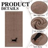 Breling 3 Pcs Dachshund Hand Towels for Bathroom, 13.3 x