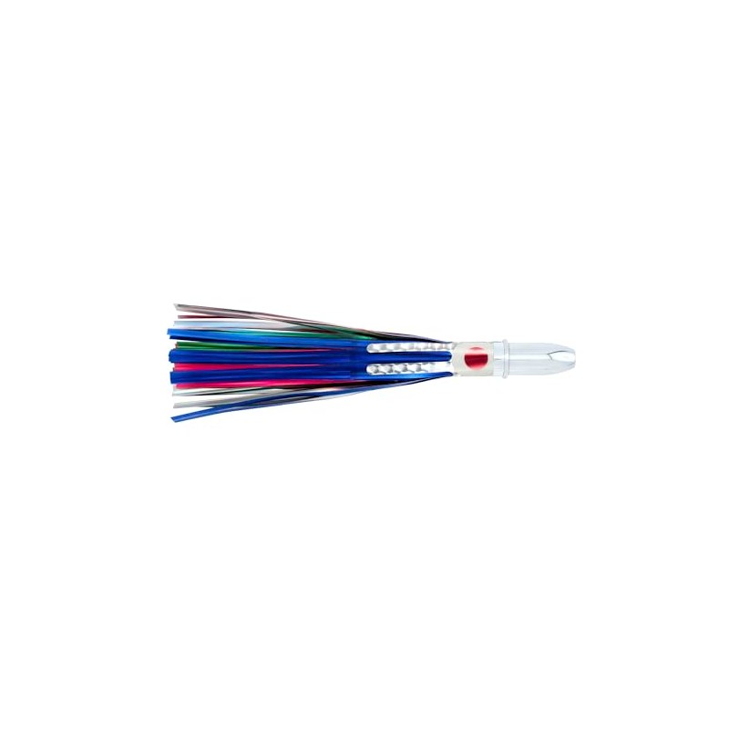 Billy Baits, Double Cavitator Lure, Green/Blue/Pink Skirt, 2 oz /