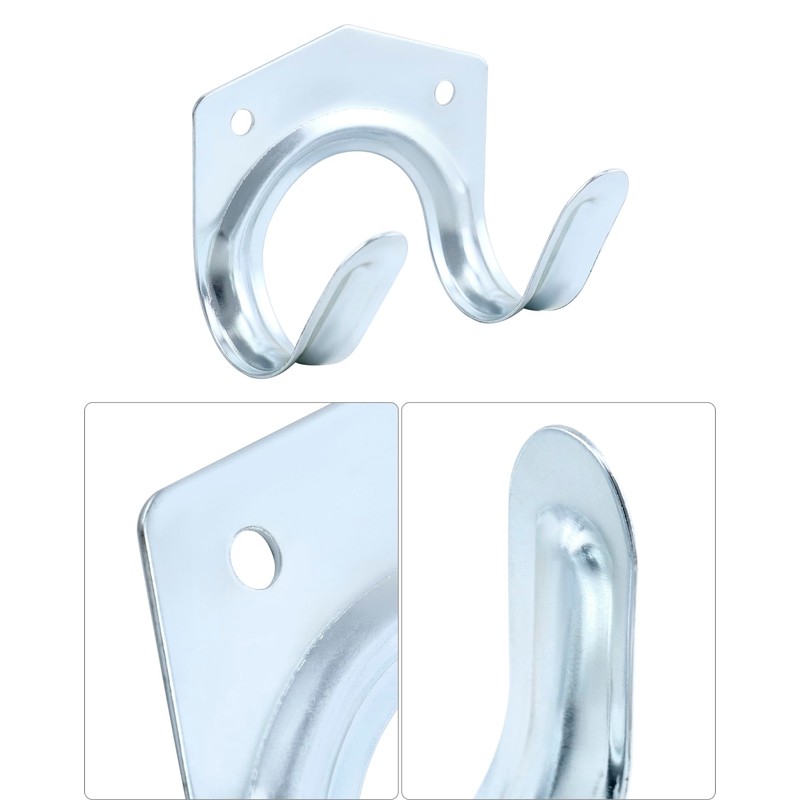 QWORK Pack of 20 Garden Tool Holders, Garage Hooks, Double