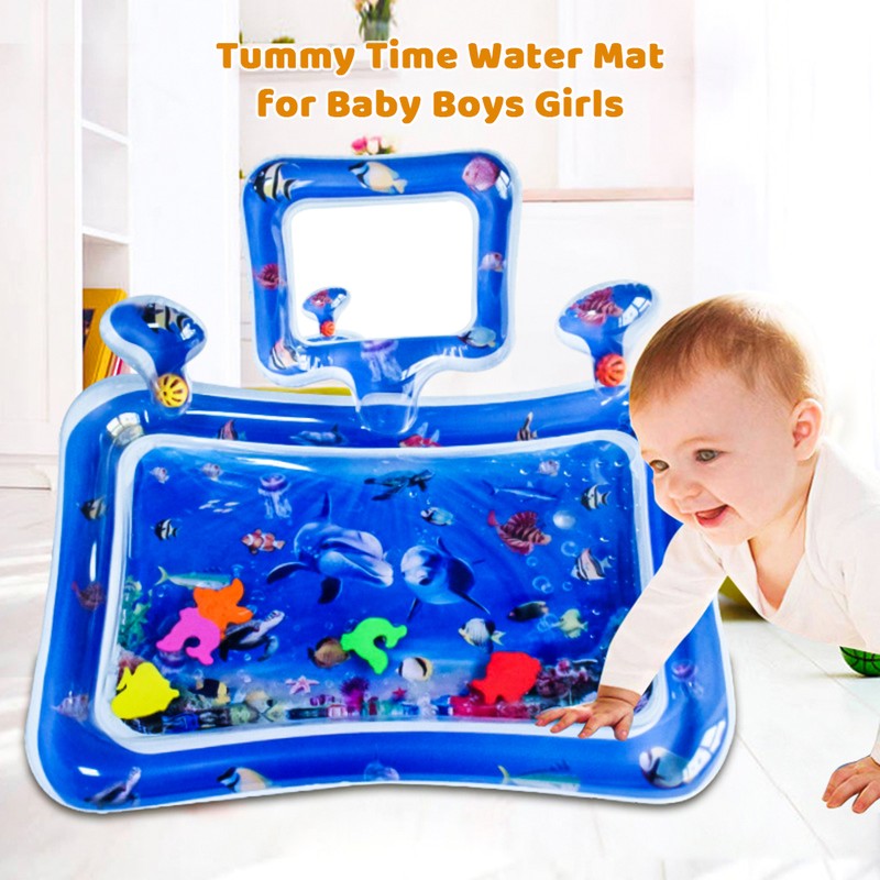 Tummy Time Water Mat for Baby Boys Girls PVC Inflatable