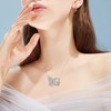 SCZKLAQ Butterfly Initial Necklaces for Women 925 Sterling Silver Initial