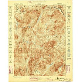 YellowMaps Thirteenth Lake NY topo map, 1:62500 Scale, 15 X 15 Minute, Historical, 1898, 20.1 x 16 in - Tyvek