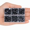 4000pcs Mixed Size Hot Fix Round Crystals Gems Glass Stones
