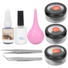 Eyelash Extension Practice Tool Kit Portable False Eyelashes Glue Remover