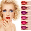 Matte Lip Gloss Set, Lip Gloss Waterproof Wine Lipstick Tint,