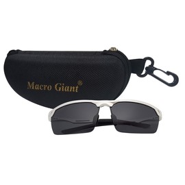 Macro Giant Sport Sunglasses, Polarized, 100% UV protection, UV 400 with case, Al-Mg, Men, Travel, Fashion, for Cycling Fishing, Golf