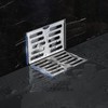 Corner Floor Drain 304 Stainless Steel Surfaces Drawing Process L