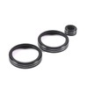 DIYUCAR Aluminium Alloy Car Air Conditioning Volume Knobs Ring Cover