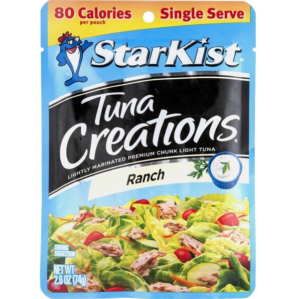Starkist Tuna Creations, Ranch, Single Serve 2.6-Ounce Pouch (Pack of 10) by StarKist