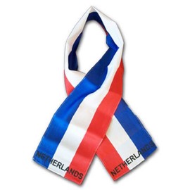 K's Novelties Wholesale Set of 2 Netherlands Country Lightweight Flag Printed Knitted Style Scarf 8"x60"