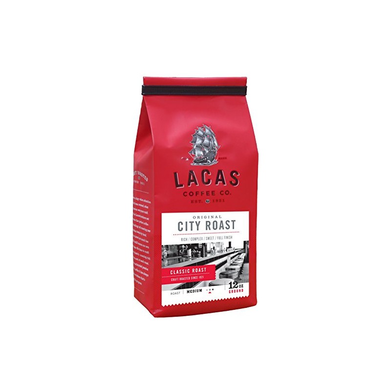 Lacas Coffee Company Original City Roast Medium Fine 12 oz.