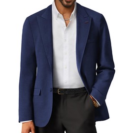 PJ PAUL JONES Men's Sporty Blazer Business Jacket 2 Buttons Regular Fit, blue