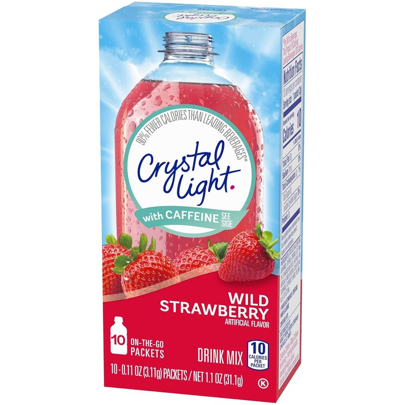 Crystal Light On The Go Wild Strawberry Energy Drink Mix-