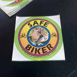 McGruff RARE! Vintage Discontinued MCGRUFF JR THE CRIME FIGHTER Safe Biker STICKER NEW