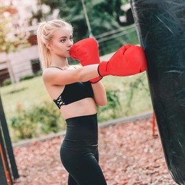 Micnaron 2 Pair Boxing Gloves for Men & Women, Boxing Training Gloves Suitable for Beginners & Kids, Professional Shockproof Leather Sparring and Training Gloves Set