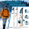 Glymnis Walking Poles 2 Pack Collapsible Walking Poles for Men