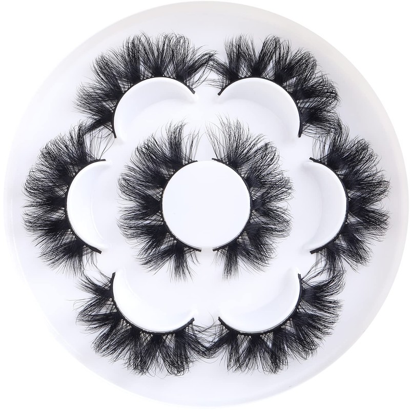 DYSILK 6D False Eyelashes, Fluffy Long Dramatic Natural False Eyelashes,