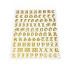 Buchstaben-Set, Aufkleber, Gothic, Gold