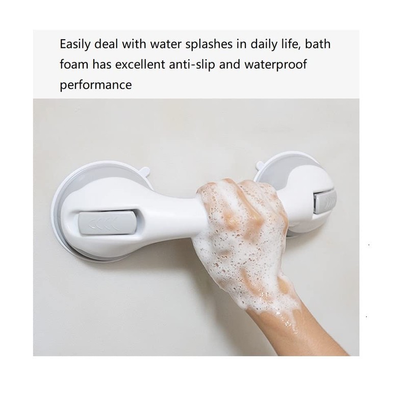 UU-ZHANG Bath and Shower Handle-Super Grip Double Lock Safety Suction