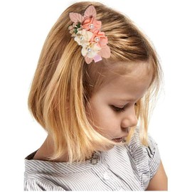 VUCDXOP Girls' Artificial Flower Hair Accessories Hair Clips Set Baby Hair Bow Flower Clip Artificial Head Flower Hair Clip Children's Hair Accessories Hair Clip 3 Pieces