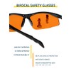 Bifocal Safety Glasses SB-9000 with Orange Lenses (+2.00)